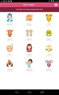 Work Horocope android App screenshot 2